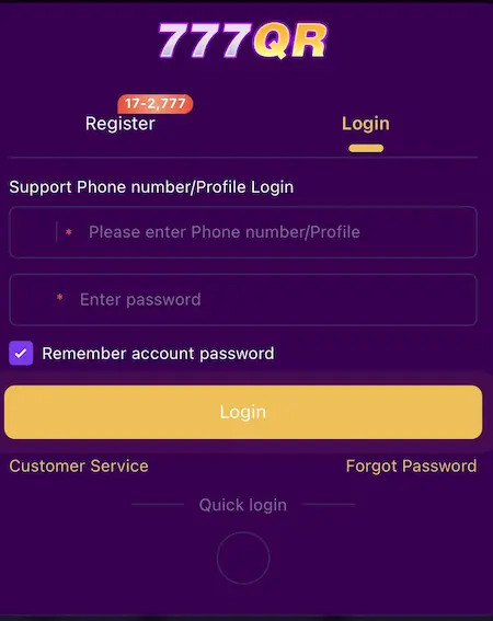 777QR Game